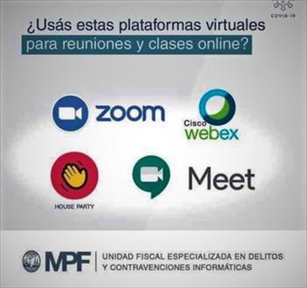El Ministerio Público Fiscal de la Ciudad emitió recomendaciones sobre el uso de plataformas virtuales El Ministerio Público Fiscal de la Ciudad emitió recomendaciones sobre el uso de plataformas virtuales