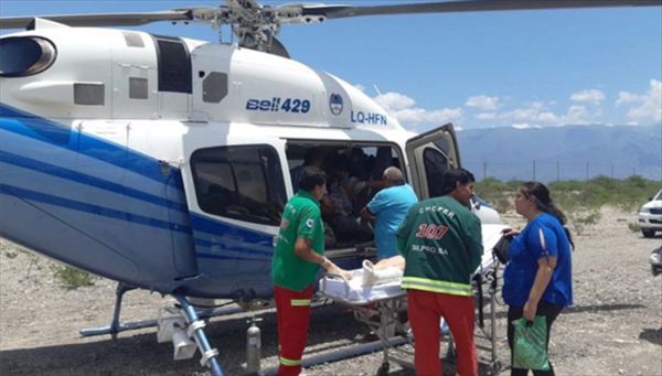 El helicóptero sanitario realizó cuatro traslados en dos días El helicóptero sanitario realizó cuatro traslados en dos días