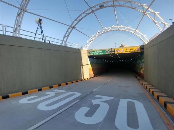 Habilitaron el túnel vehicular de calle Mendoza Habilitaron el túnel vehicular de calle Mendoza