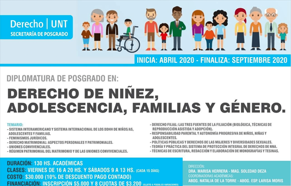 La UNT actualizó su oferta de Posgrado para el 2020 La UNT actualizó su oferta de Posgrado para el 2020