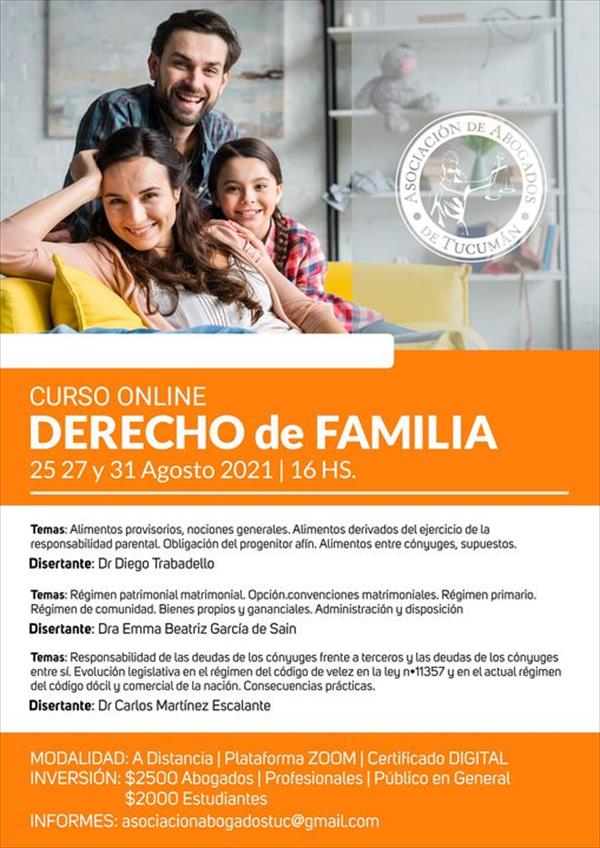 Curso Online DERECHO DE FAMILIA Curso Online DERECHO DE FAMILIA