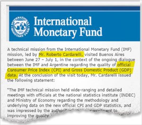 FMI YA EVALÚA LEVANTAR "MOCIÓN DE CENSURA" CONTRA LA ARGENTINA FMI YA EVALÚA LEVANTAR "MOCIÓN DE CENSURA" CONTRA LA ARGENTINA