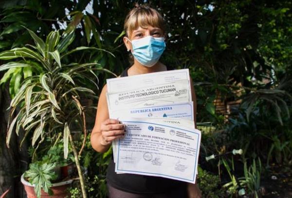 Una mujer que era víctima de violencia de género logró abrir su emprendimiento Una mujer que era víctima de violencia de género logró abrir su emprendimiento